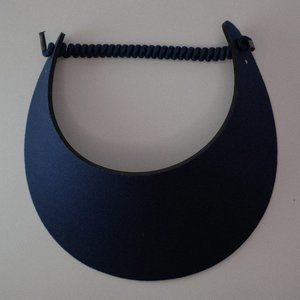 Women Ladies Sun Visor Hat, No Pinch Foam, Navy, Pool, Golf, Trip